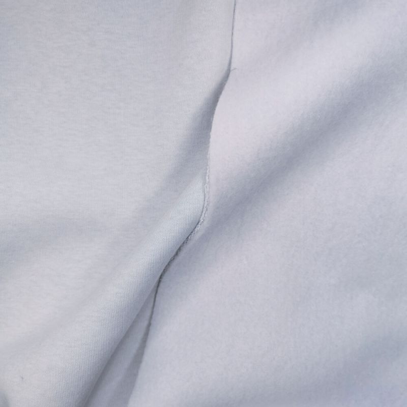 Luxury Sweatshirt Fleece Cotton Poly Fabric - Silver 185cm