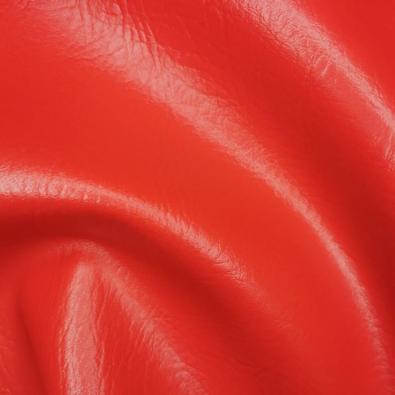 Fire Retardant Leatherette Leather Faux Fabric - Pillabox Red