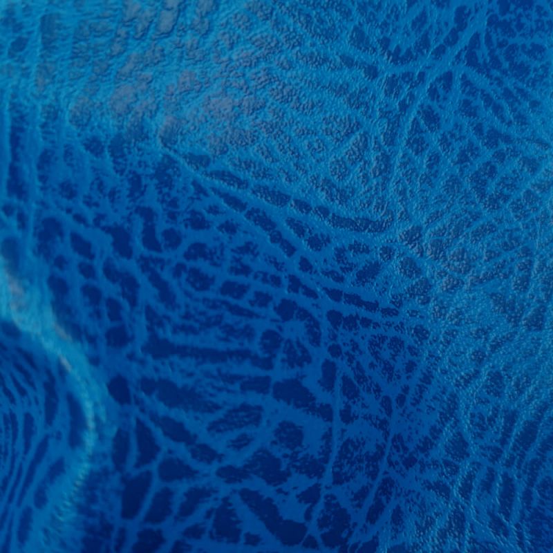 Fire Retardant Leatherette Leather Faux Fabric - Royal Blue