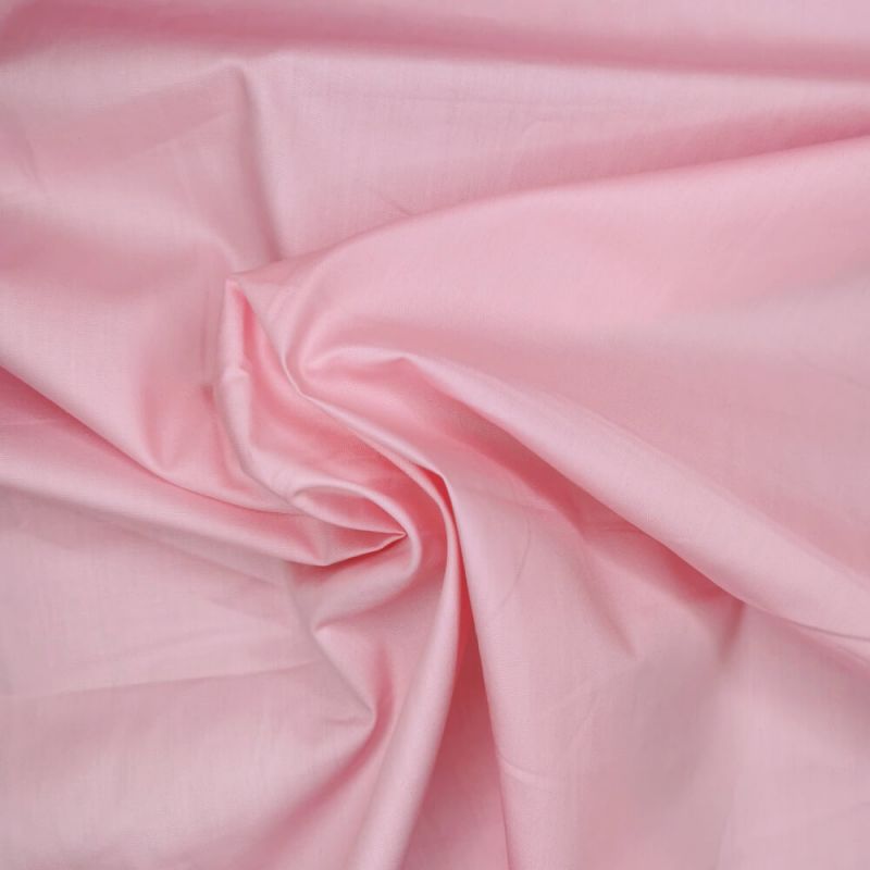 100% Organic Cotton Poplin Fabric - Pink