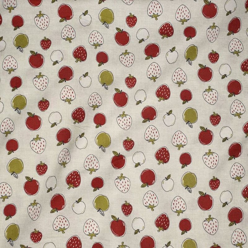 100% Cotton Fabric by Nutex - Country Lane Strawberries