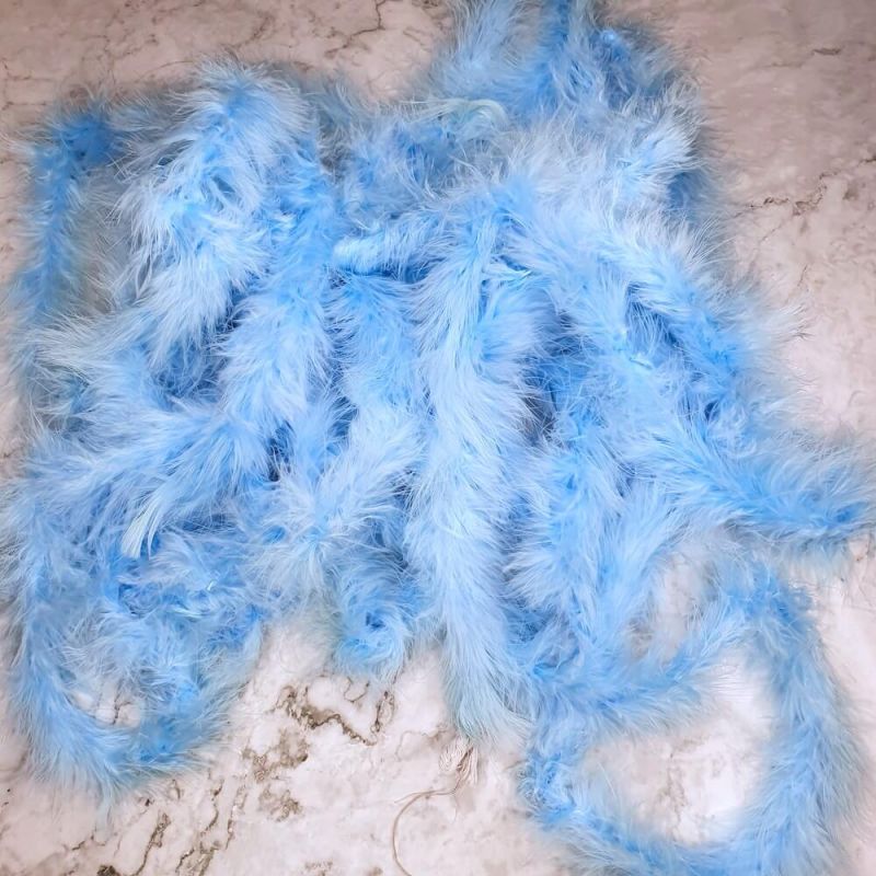 Marabou Feather String (Swansdown) - Baby Blue