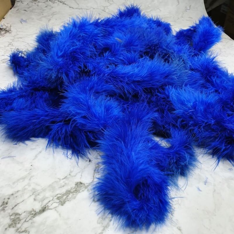 Marabou Feather String (Swansdown) - Royal Blue