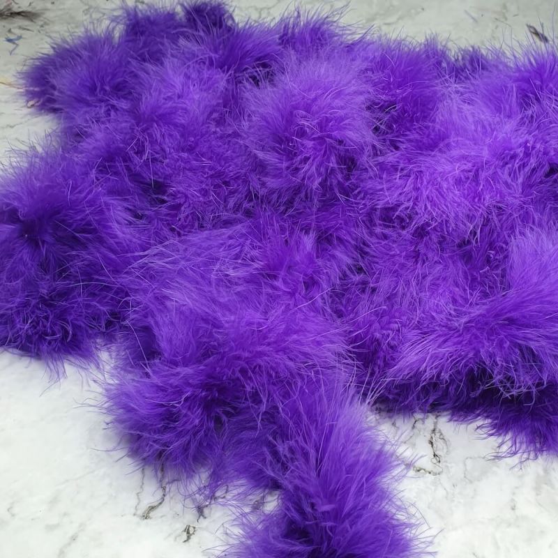 Marabou Feather String (Swansdown) - Purple