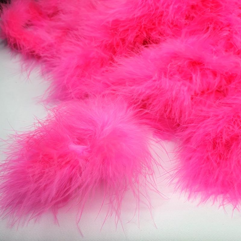 Marabou Feather String (Swansdown) - Shocking Pink