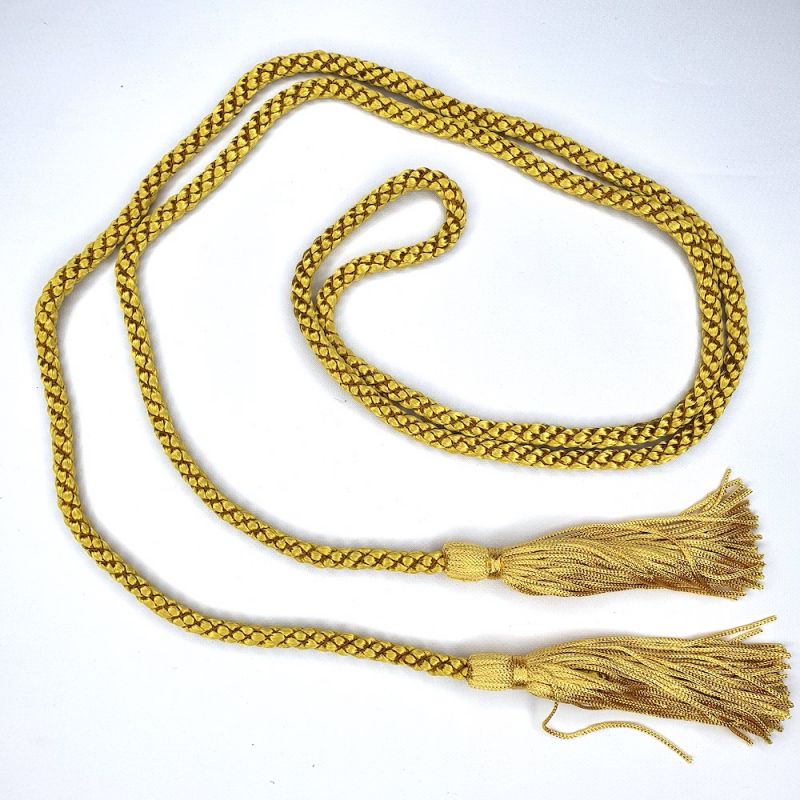 Dressing Gown Cord With Tassels - Light Gold