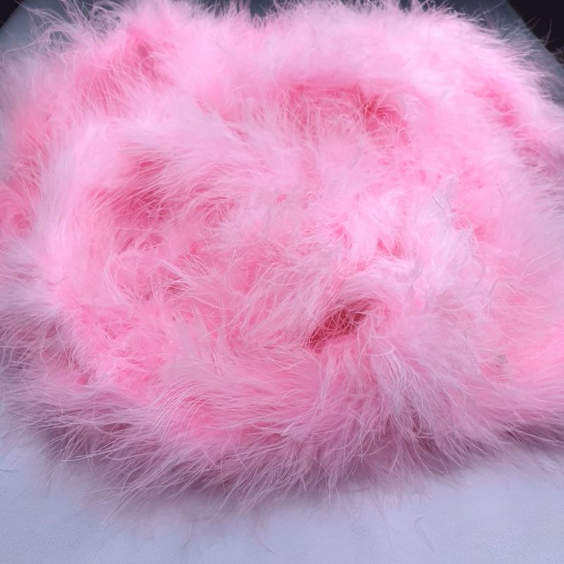 Marabou Feather String (Swansdown) - Mid Pink