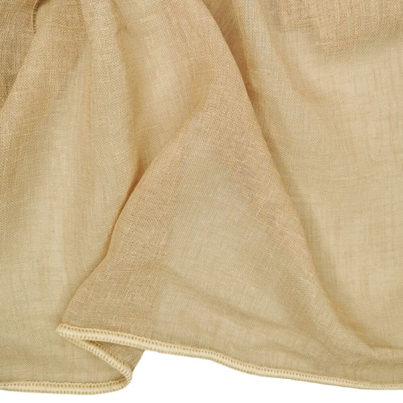 Chantilly Linen Look Weighted Voile Fabric 300cm - Sand