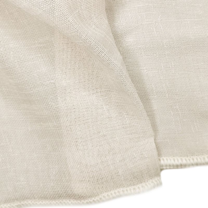 Chantilly Linen Look Weighted Voile Fabric 300cm - Champagne
