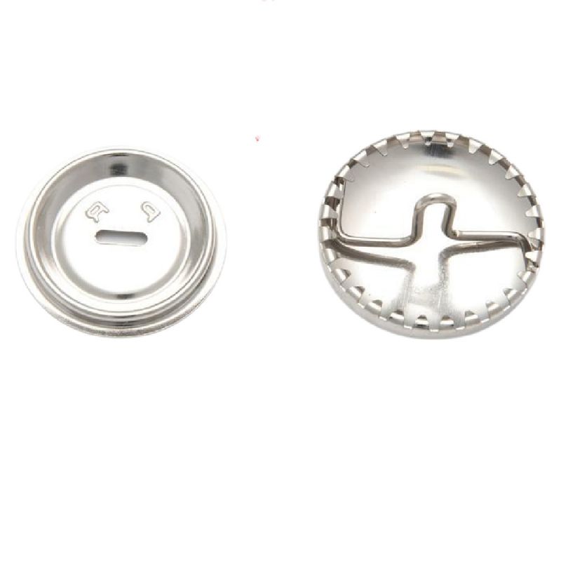 Self Cover Button Metal 38mm 
