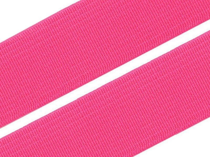 Woven Flat Elastic Braid Tape 20mm - Sachet Pink