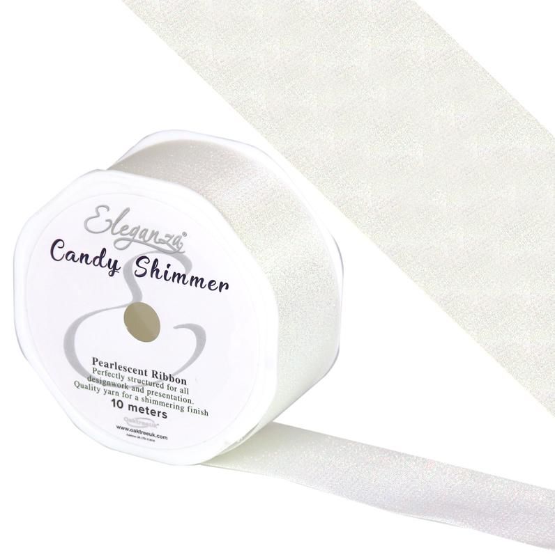 Eleganza Metallic Candy Shimmer Iridescent White 38mm