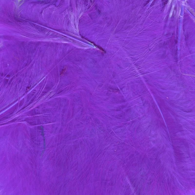 Eleganza Craft Marabout Feathers Mixed 3inch-8inch 8g bag - Purple