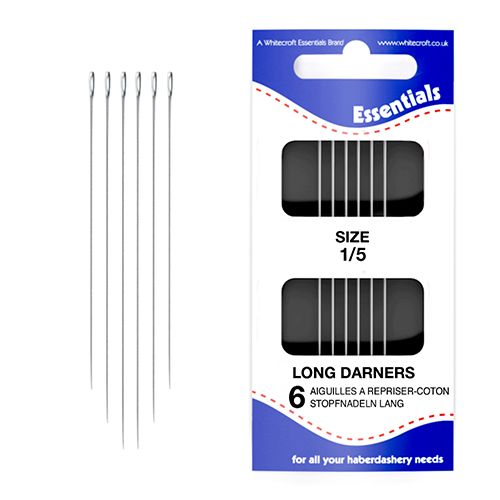 Essentials Hand Sewing Needles - Long Darners Needles Size 1/5