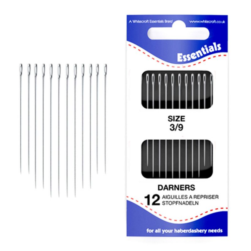 Essentials Hand Sewing Needles - Darners Needles Size 3/9