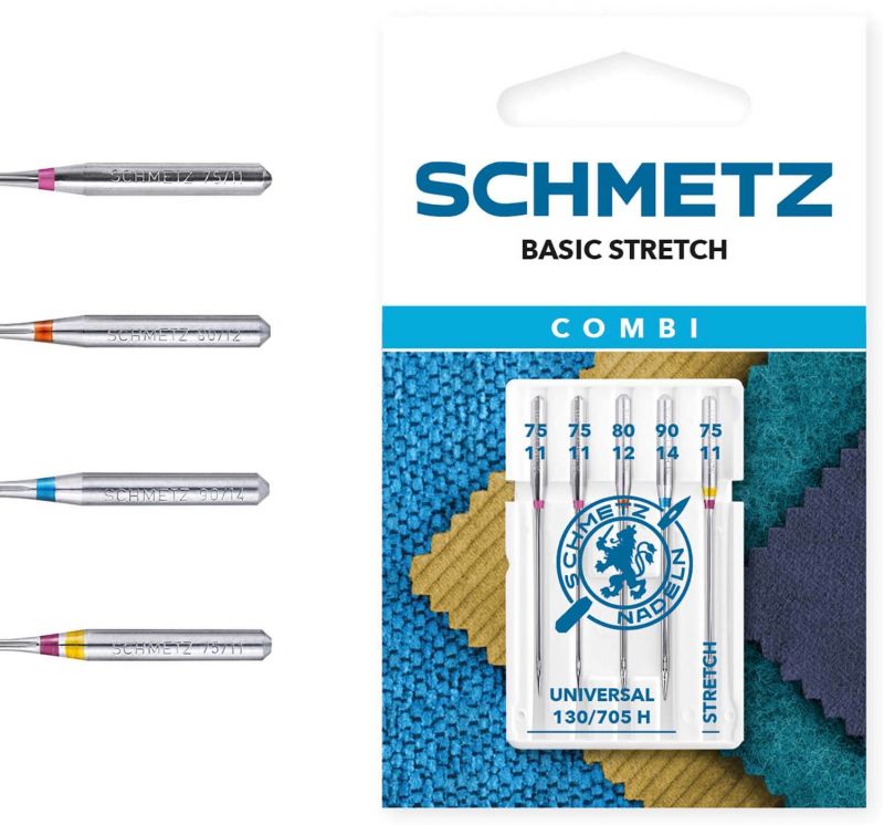 Schmetz Combi Basic Stretch Sewing Machine Needles