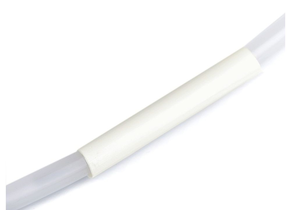 Corset Boning Connector Plastic - 9mm Milk White