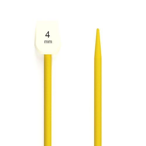Essentials Knitting Pins (Needles) Childrens - 18cm x 4mm Yellow