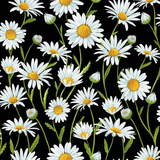 100% Cotton Fabric by Nutex - Flower Market Daisy
