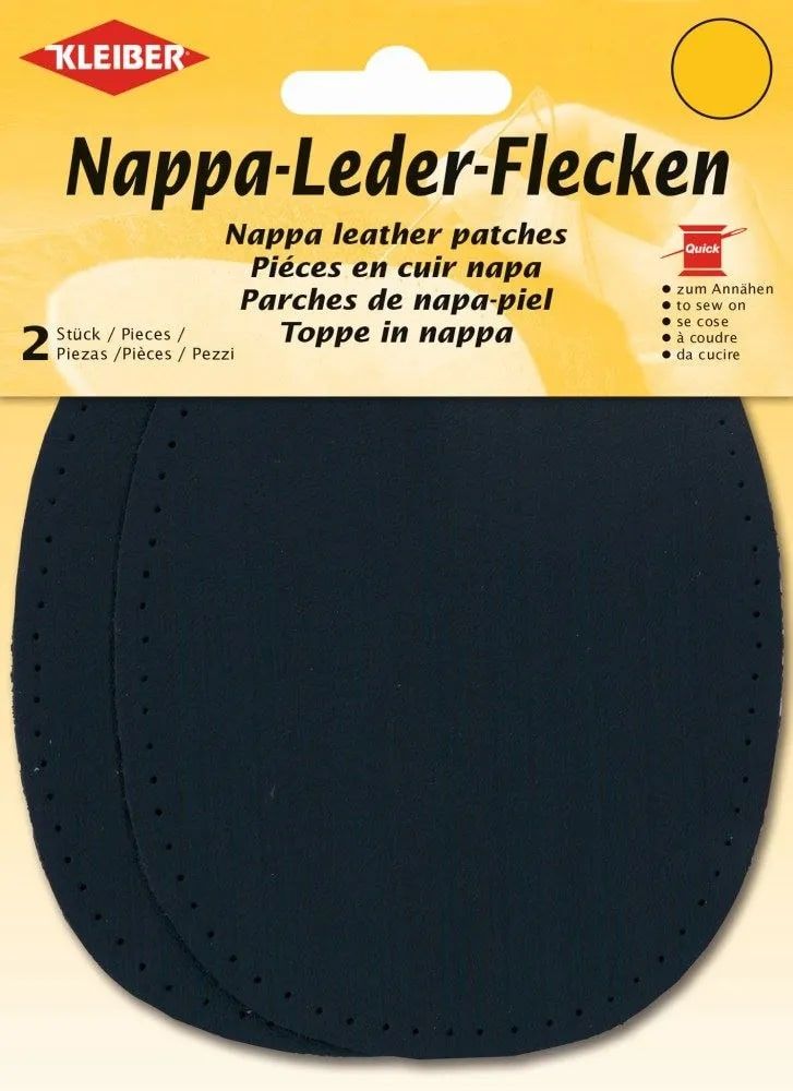 Kleiber Nappa Leather Patch x2 Dark Blue (Navy)