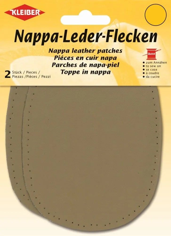 Kleiber Nappa Leather Patch x2 Beige