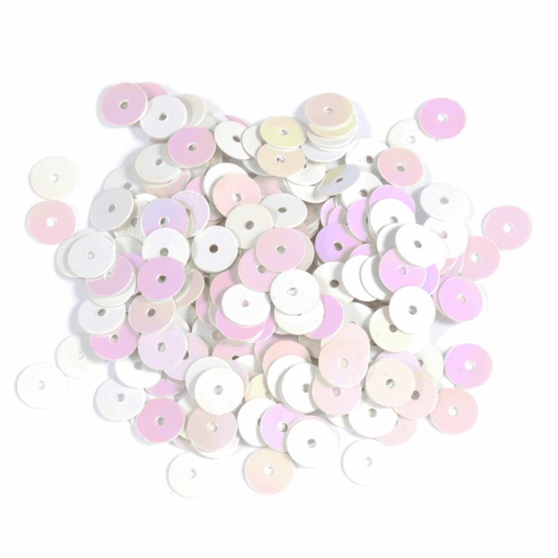 Extra Value Sequins - Cup Sequins 6mm - White Iris