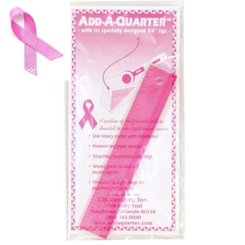 Add-A-Quarter 6 Pink Ruler 2