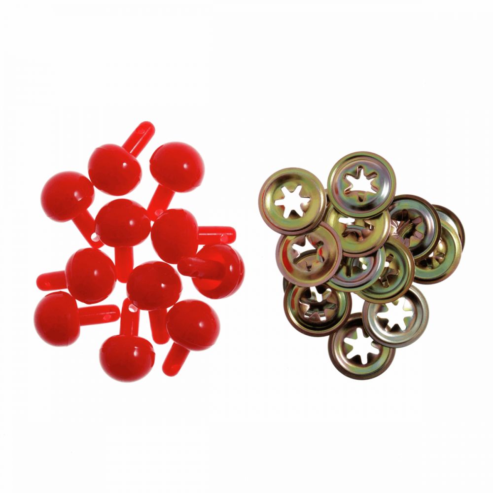 Safety Toy Ball Nose - Red 15mm