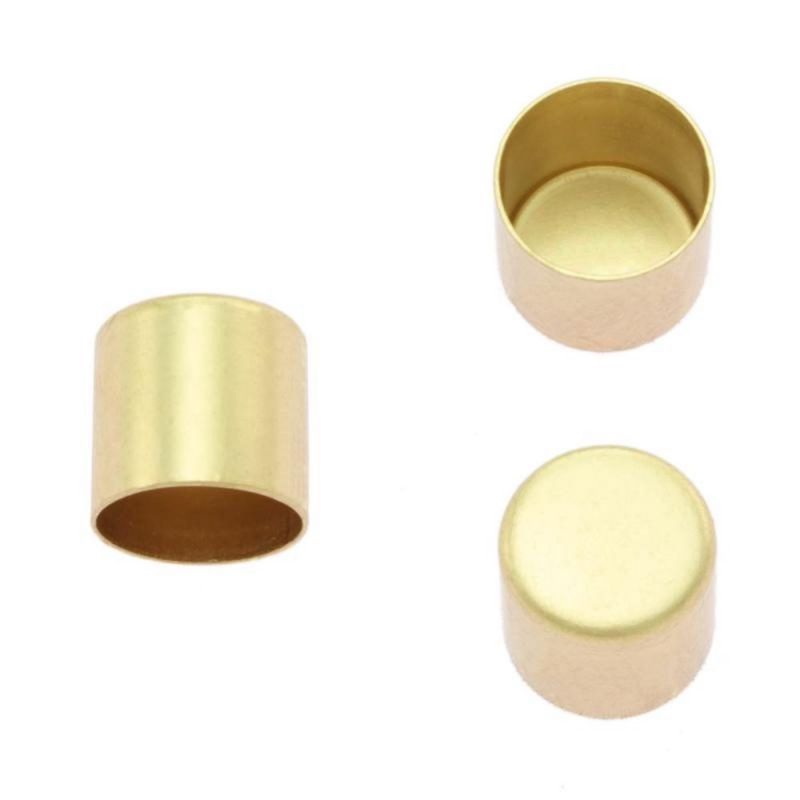 Cord End Cap - Brass Plated - 10mm 