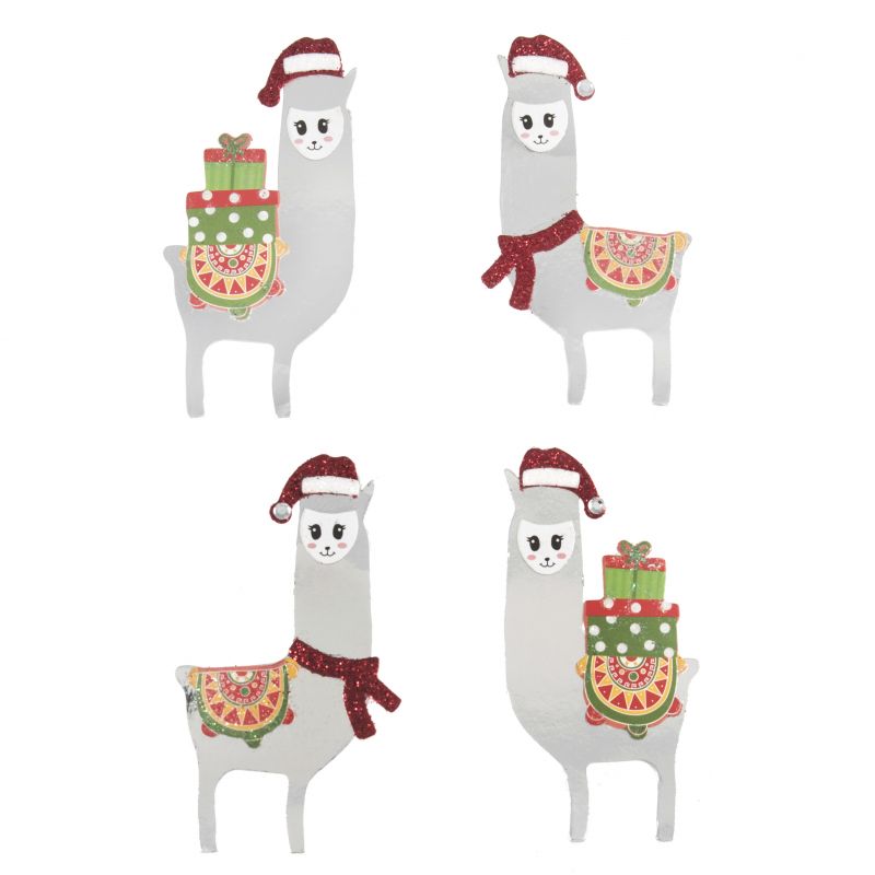 Trimits Christmas Festive Llamas x 4