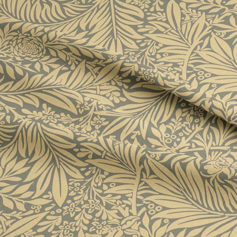 100% Cotton - William Morris Design - Larkspur Grey
