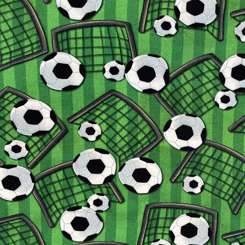 Crafty Cotton Jersey Fabric - Football 3