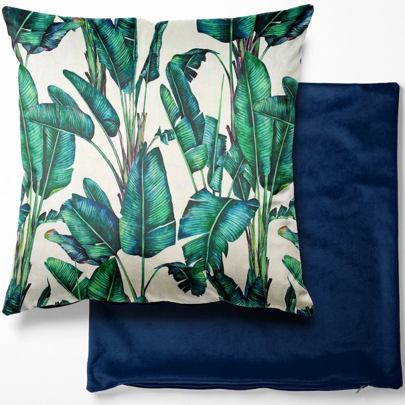 Digital Print Crafty Velvet Cushion Cover - Paradise Natural