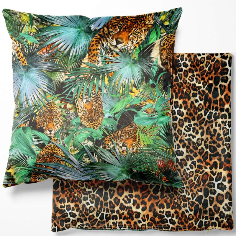 Digital Print Crafty Velvet Cushion Cover - Madagascar
