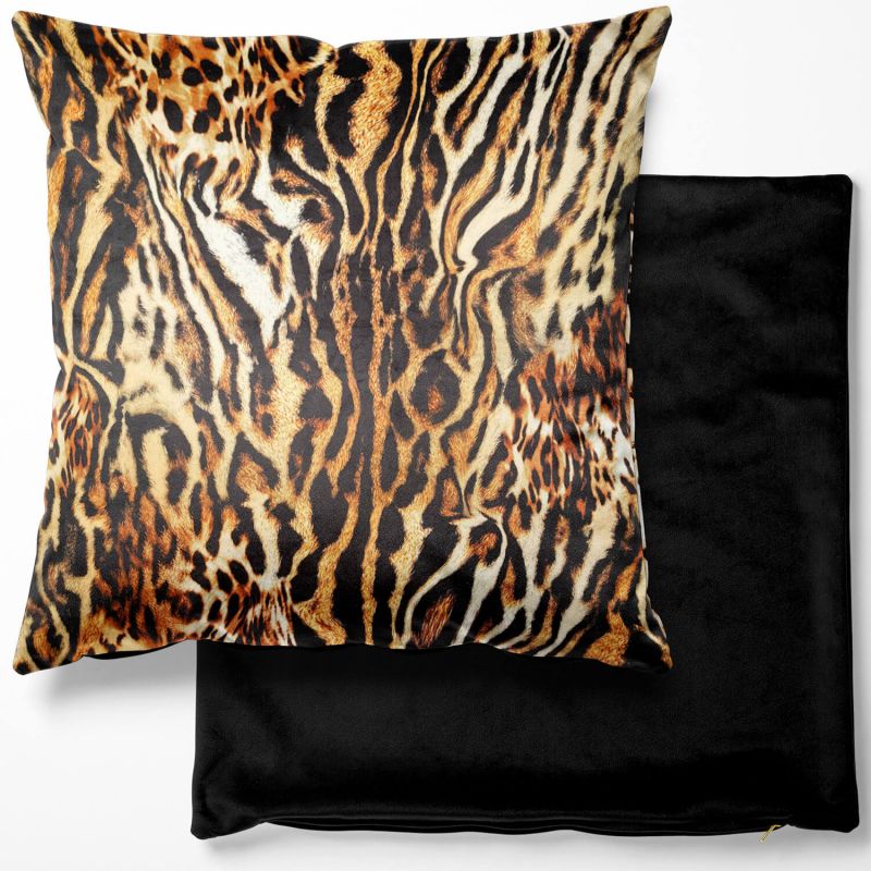 Digital Print Crafty Velvet Cushion Cover - Bokara