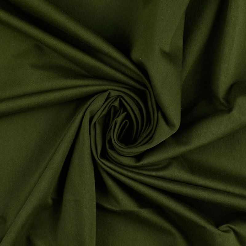 Plain Cotton Jersey Fabric - Forest Green