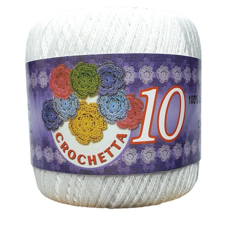 Crochetta Crochet Cotton 450yd (411m) - White