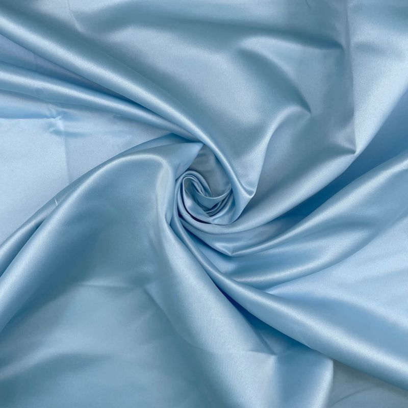 Duchess Satin Fabric - Baby Blue