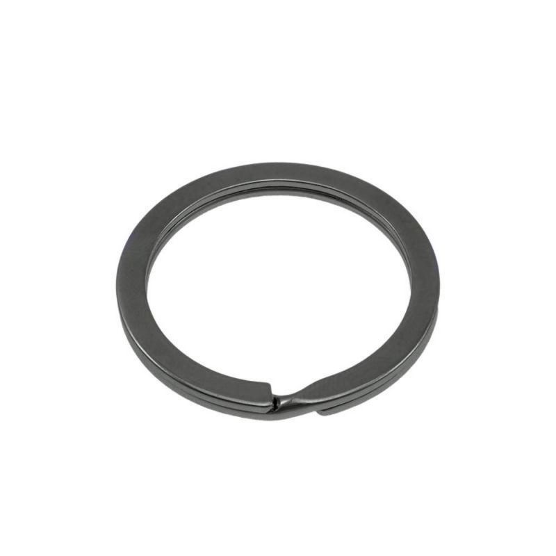 Flat Split Ring - Black - 25mm