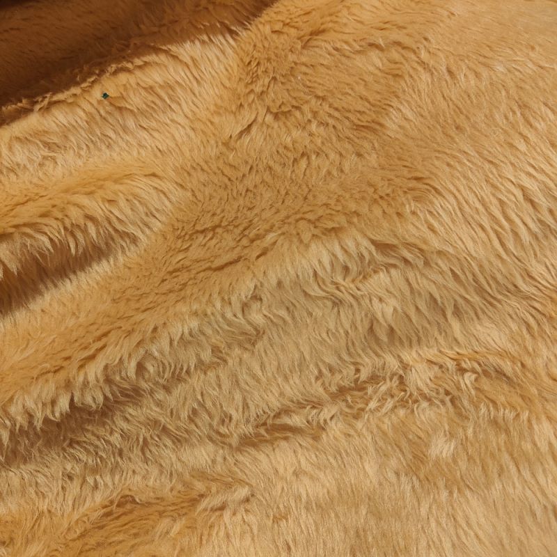 Short Pile Fur Fabric - Honey