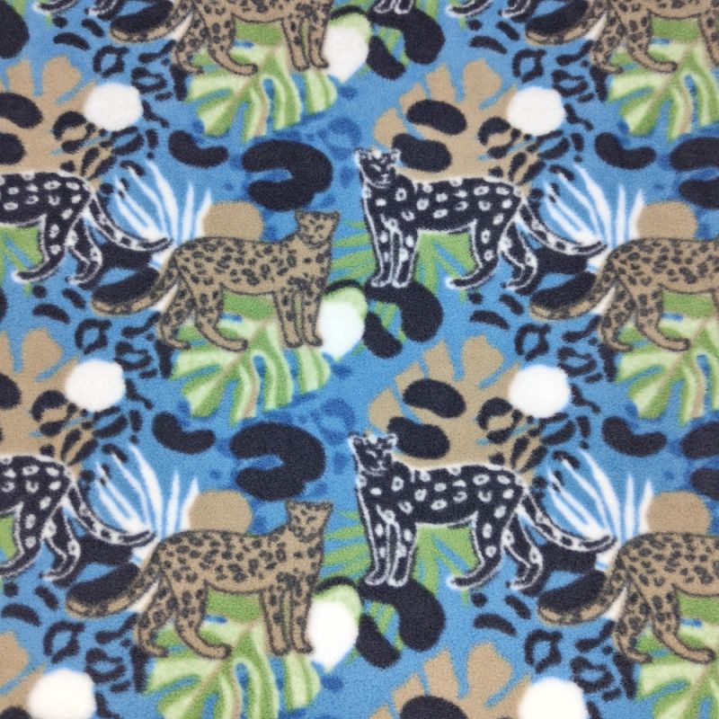 Jungle Leopard - Anti Pil Printed Fleece