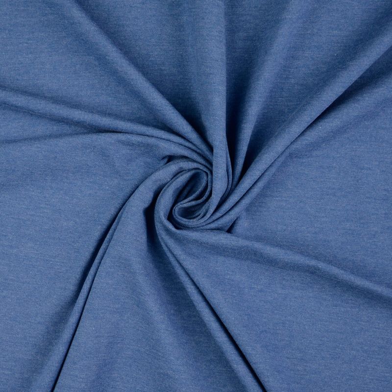 Plain Cotton Jersey Fabric - Demin Marl