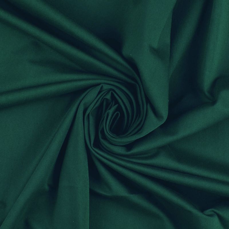 Plain Cotton Jersey Fabric - Bottle Green