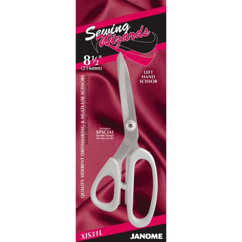 .Left Handed Scissors Janome Sewing Wizards - XIS31L