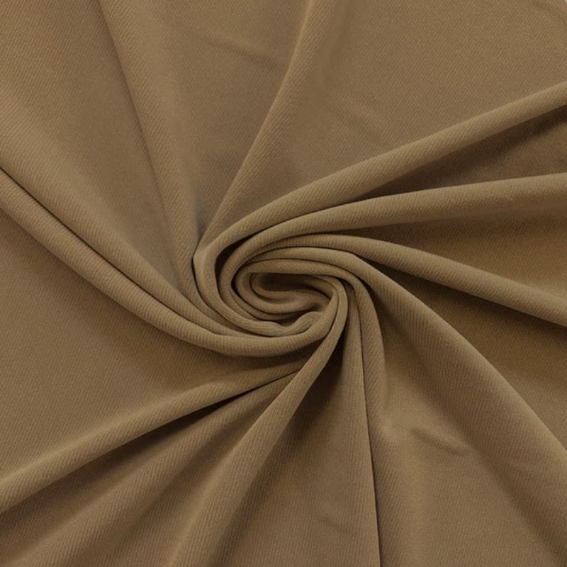 Lycra Spandex Fabric 4 Way Stretch - Tan