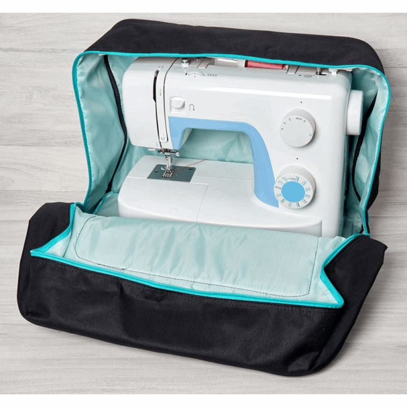Sewing Machine Bag  Black with Turquiose