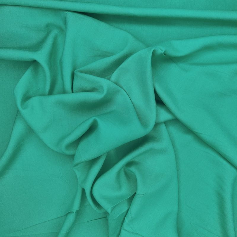 Poly Viscose Plain Fabric - Jade