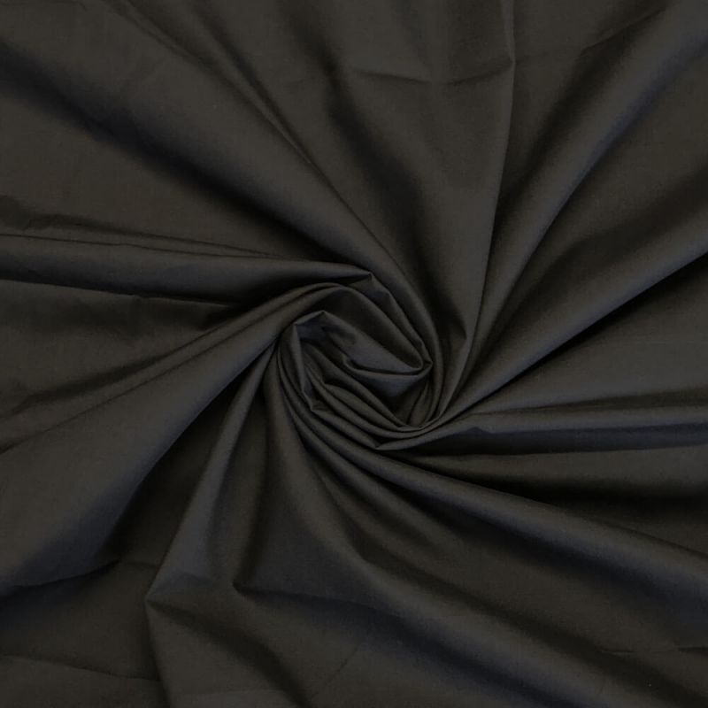 Black Polycotton Fabric 112cm - Col 02