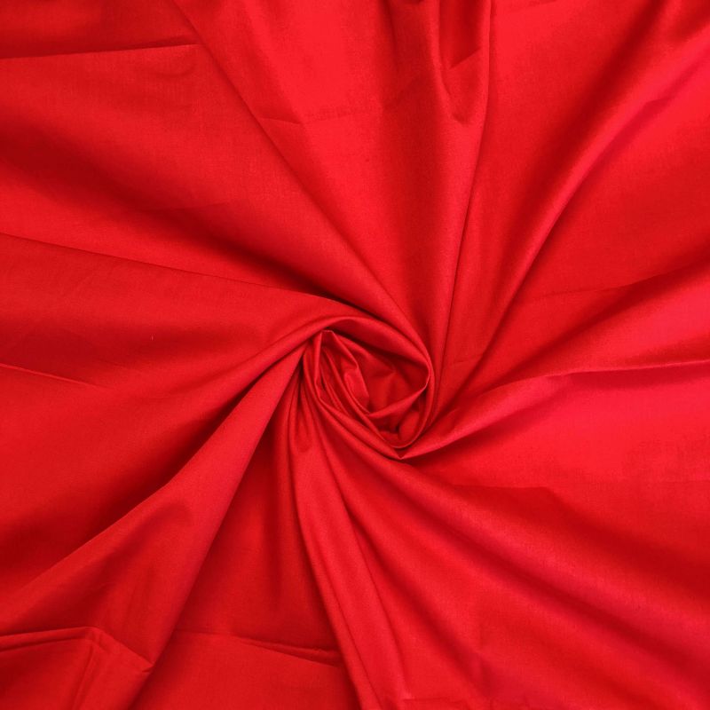 Red Polycotton Fabric 112cm Col - 03