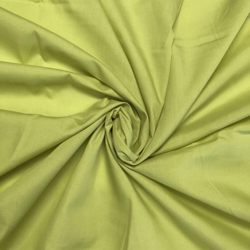 Olive Green Polycotton Fabric 112cm - Col 22